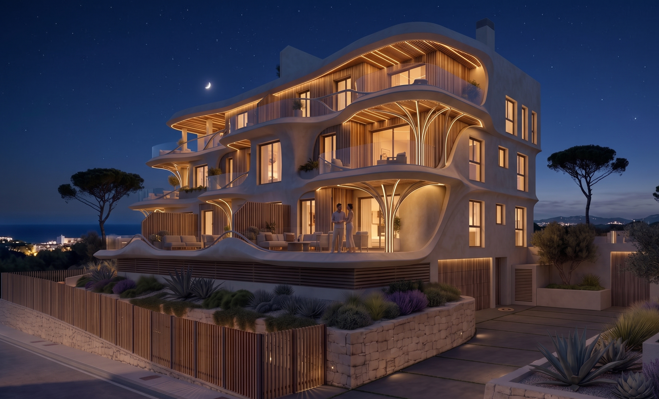 Cosentari — render nocturno